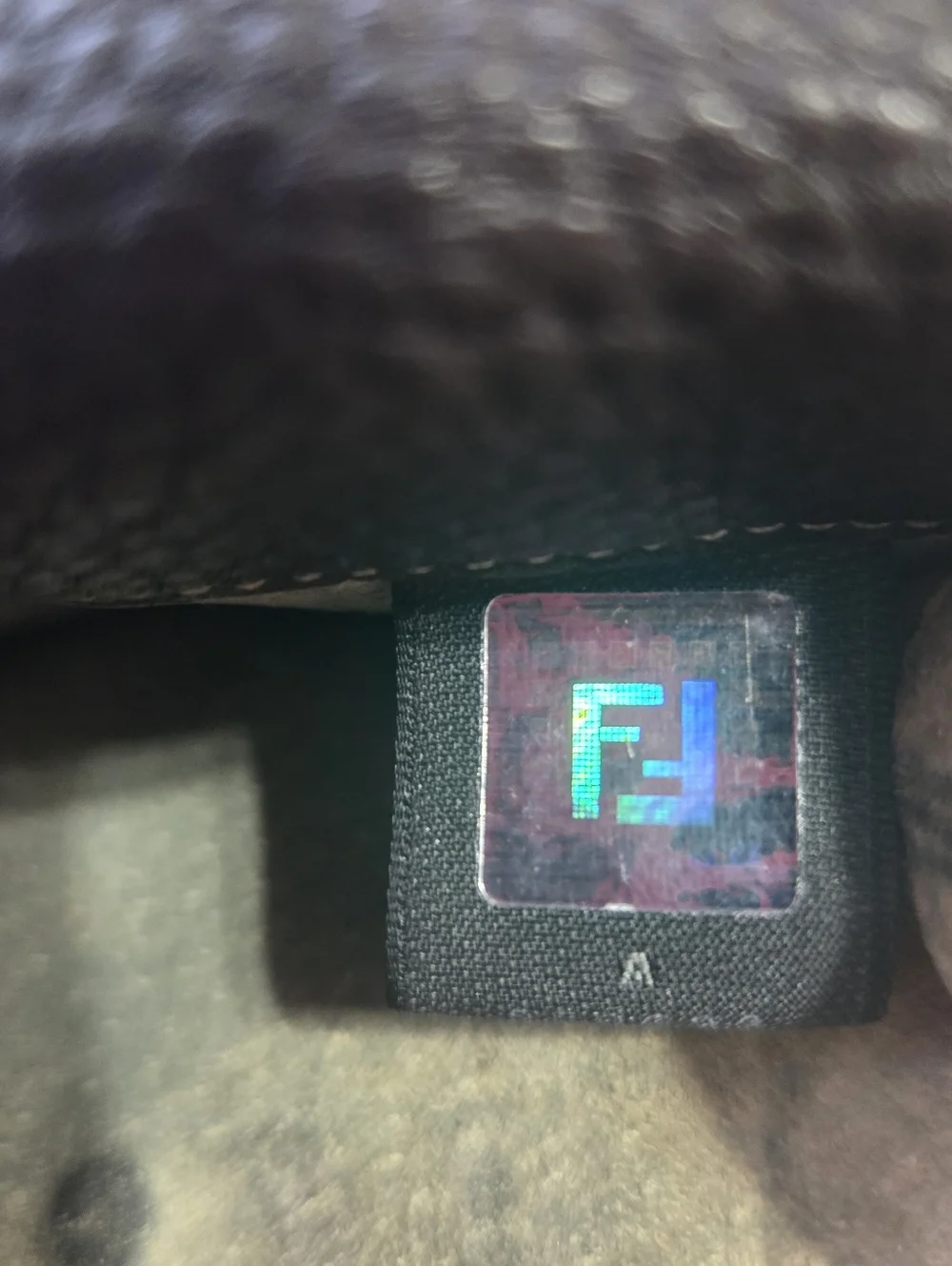 FENDI Dark Brown Selleria Grained Leather Bifold Wallet Saddle Stitch Vtg - Picture 13 of 16